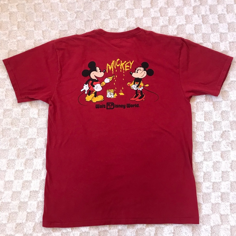 Vans x Disney Mens Mickey Mouse & Minnie Mouse themed Short Sleeve Shirt